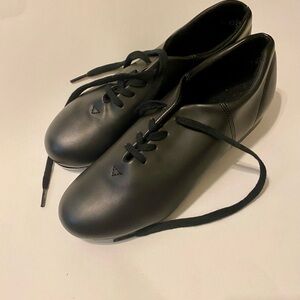 Black Leather Tele Tone Tap Dance Shoes